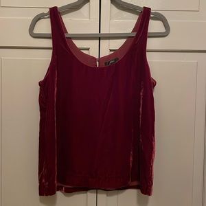 J. Crew crushed velvet Tank Top